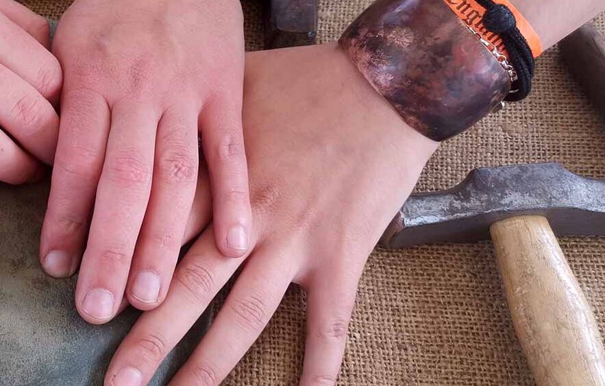 copper bangle workshop