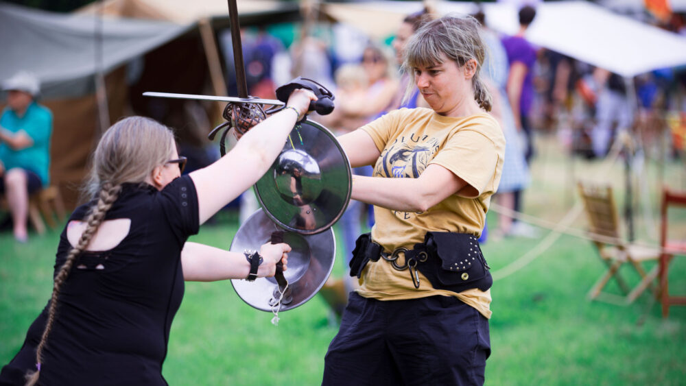wood sword fighting workshop